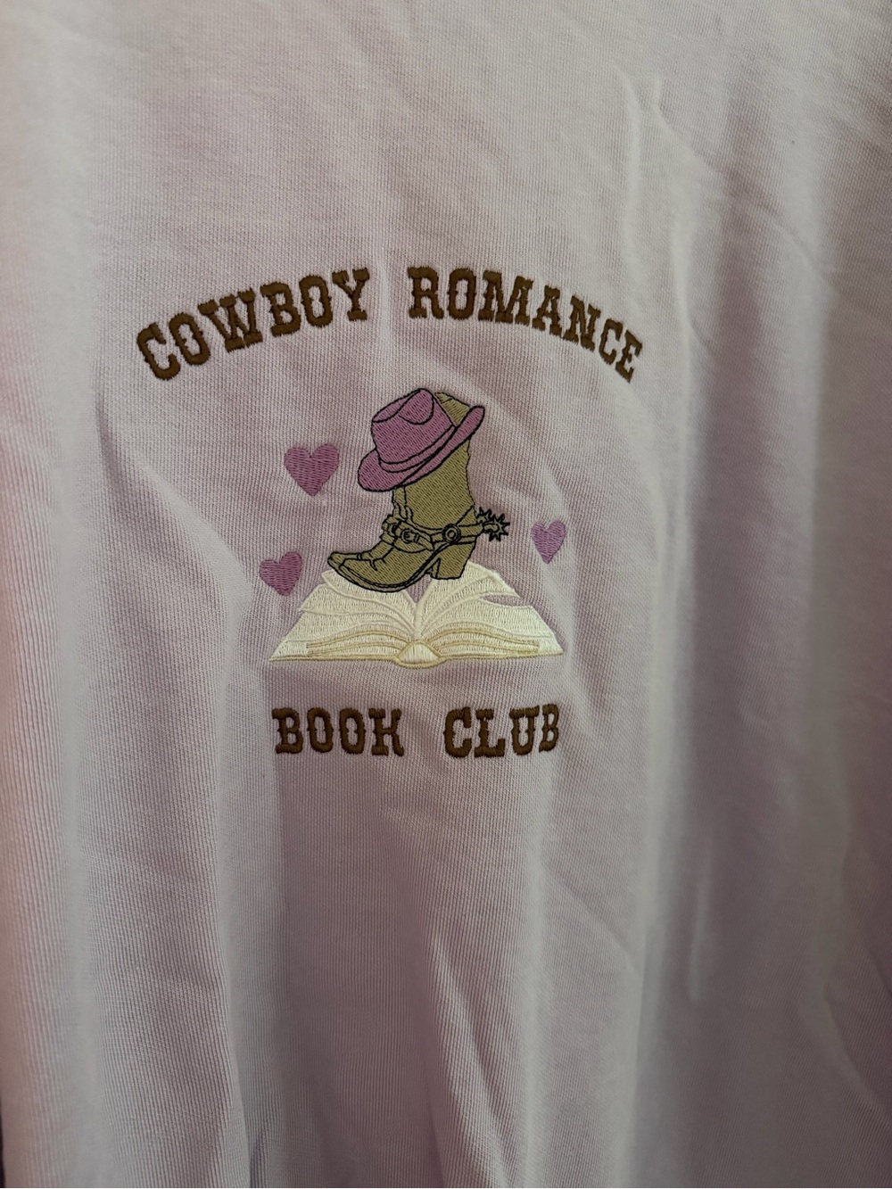 Comfort Colors cowboy book club Lavender Crewneck Sweatshirt